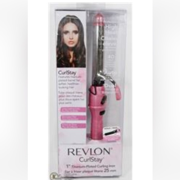 ‼️3/$33‼️ 🎀💈PINK REVLON 1 1/4” CURL STAY CURLING IRON💈🎀 - Picture 3 of 4